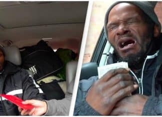 Homem em situação de rua chora ao receber doação para ajudá-lo a comprar uma casa