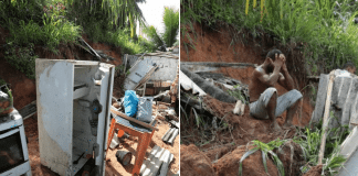 Pedreiro salva filha de deslizamento em barreira ‘cavando com as unhas’