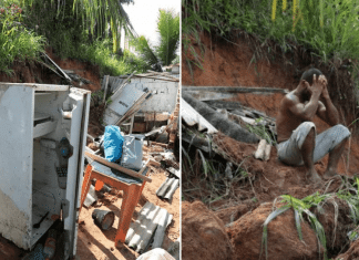 Pedreiro salva filha de deslizamento em barreira ‘cavando com as unhas’