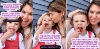 Mãe que teve filha levada da escola por desconhecido faz importante alerta