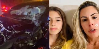 Joana Prado, mulher de Vitor Belfort, se envolve em grave acidente de carro nos EUA