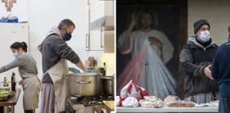 Padres Franciscanos abrem as portas das Igrejas para os necessitados durante a pandemia
