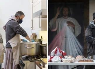 Padres Franciscanos abrem as portas das Igrejas para os necessitados durante a pandemia