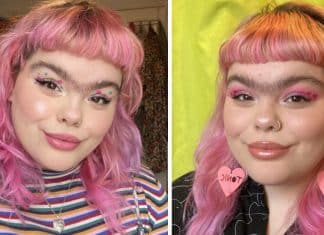 Eles a chamavam de “gorila”, mas hoje ela ignora o bullying e abraça sua monocelha!