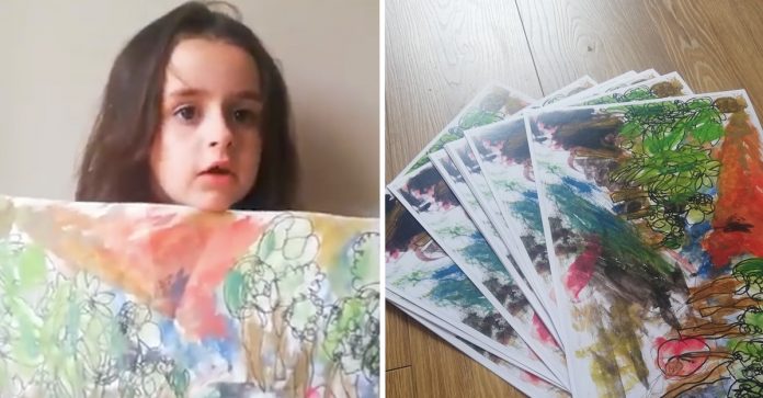 Professora critica garota de 6 anos por fazer uma “pintura ruim” e mãe inicia movimento nas redes