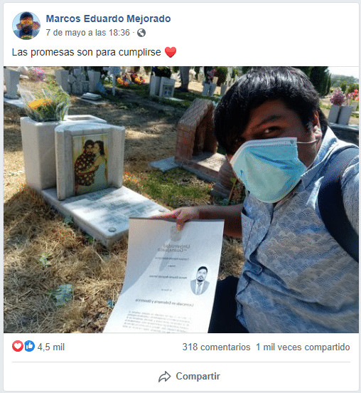 contioutra.com - Jovem leva seu diploma universit&aacute;rio para o t&uacute;mulo dos pais: "As promessas devem ser mantidas"