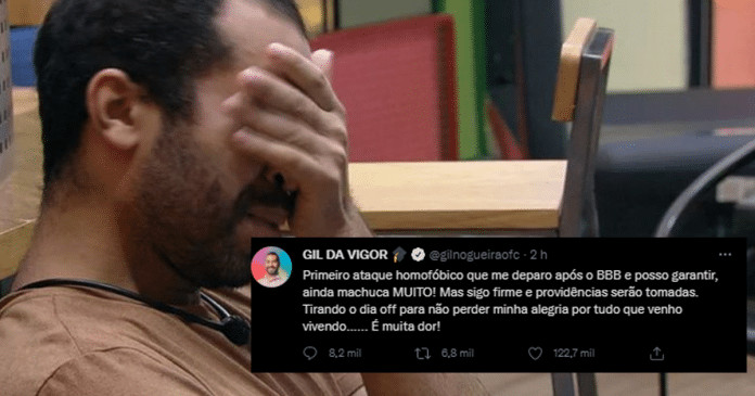 Gil revela ter sofrido primeiro ataque homofóbico após o BBB21: “Machuca muito”