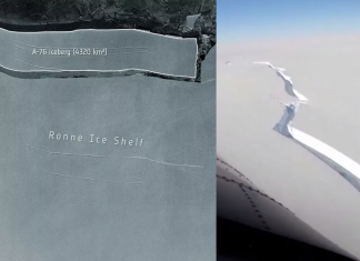Vídeo mostra o novo e maior iceberg do mundo se separando na Antártica