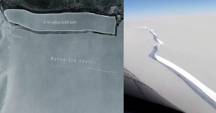 Vídeo mostra o novo e maior iceberg do mundo se separando na Antártica