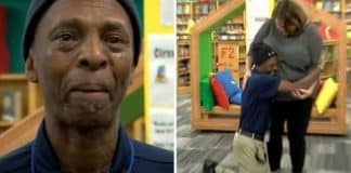 Zelador de escola cai de joelhos emocionado ao ser presenteado pelos colegas com um carro