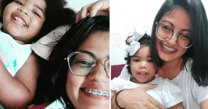 Em meio a pandemia e com o sonho de ser mãe, ela adotou uma menina com microcefalia