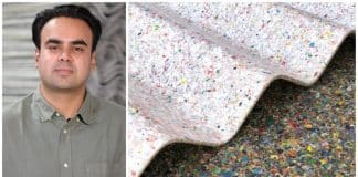 Jovem transforma plásticos não recicláveis ​​em telhados mais resistentes que os convencionais