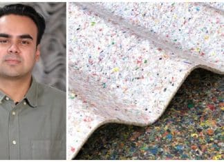 Jovem transforma plásticos não recicláveis ​​em telhados mais resistentes que os convencionais