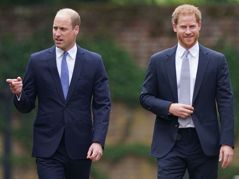 contioutra.com - William e Harry superam diferenças para inaugurar estátua da Princesa Diana