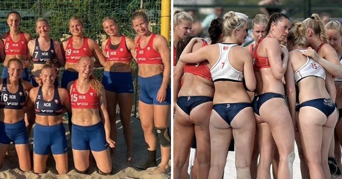 Seleção norueguesa de handebol de praia se recusa a usar biquínis e pode ser multada