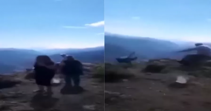 Homem filma acidentalmente sogra caindo de penhasco em viagem de família