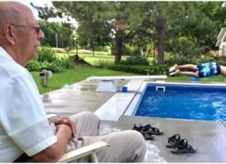 Idoso superou a solidão abrindo sua piscina para as crianças do bairro