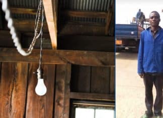 Inventor leva energia elétrica a sua comunidade usando apenas um motor de máquina e um rio