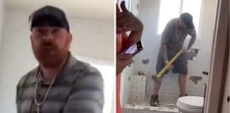 Empreiteiro destruiu banheiro que havia reformado porque não foi pago pelo serviço