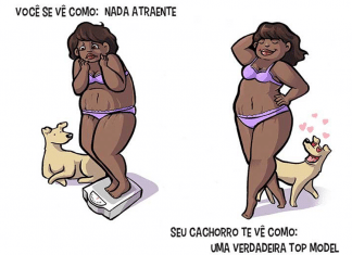 11 ilustrações que mostram a diferença de como você se vê e de como seu cão te vê