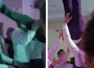 VÍDEO: Noivo é lançado ao ar em sua festa de casamento e fratura coluna