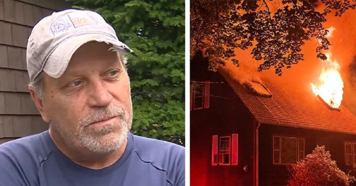20 anos após perder família em incêndio, homem adentra casa em chamas para resgatar vizinha