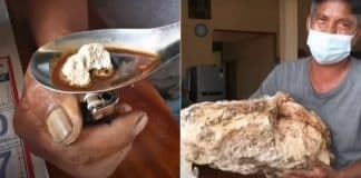 Um pescador encontrou vômito de baleia que está avaliado em mais de R$ 7,4 milhões