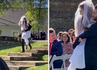 Noivo carregou até o altar a irmã gêmea com deficiência de sua futura esposa
