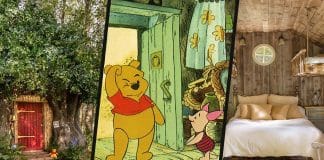 Casa na árvore inspirada na moradia do Ursinho Pooh está disponível pelo Aibnb Casa na árvore inspirada na moradia do Ursinho Pooh está disponível pelo Aibnb