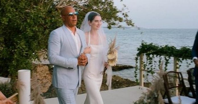 Vin Diesel conduz filha de Paul Walker ao altar no casamento dela