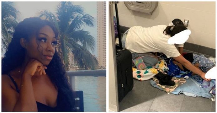 Mulher pagou hotel para uma mãe que dormia em banheiro de aeroporto com seus filhos
