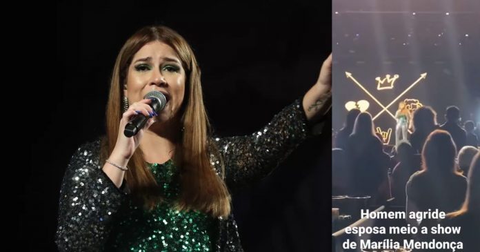 Marília Mendonça parou último show para defender mulher da plateia: ‘Tá maluco?’