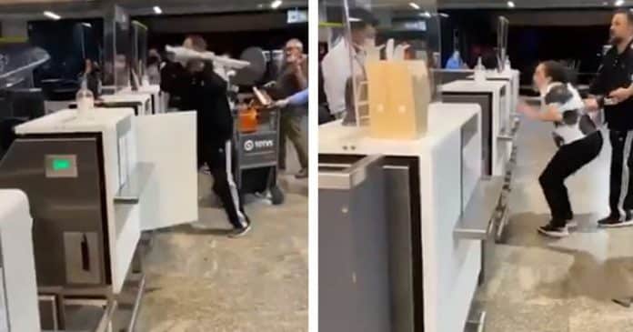 Sem Título-1 VÍDEO: Casal destrói guichê de companhia aérea após atraso de voo em Guarulhos