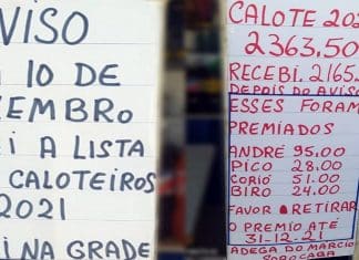 Comerciante expõe lista de ‘caloteiros’ e diz que da próxima vez vai divulgar fotos