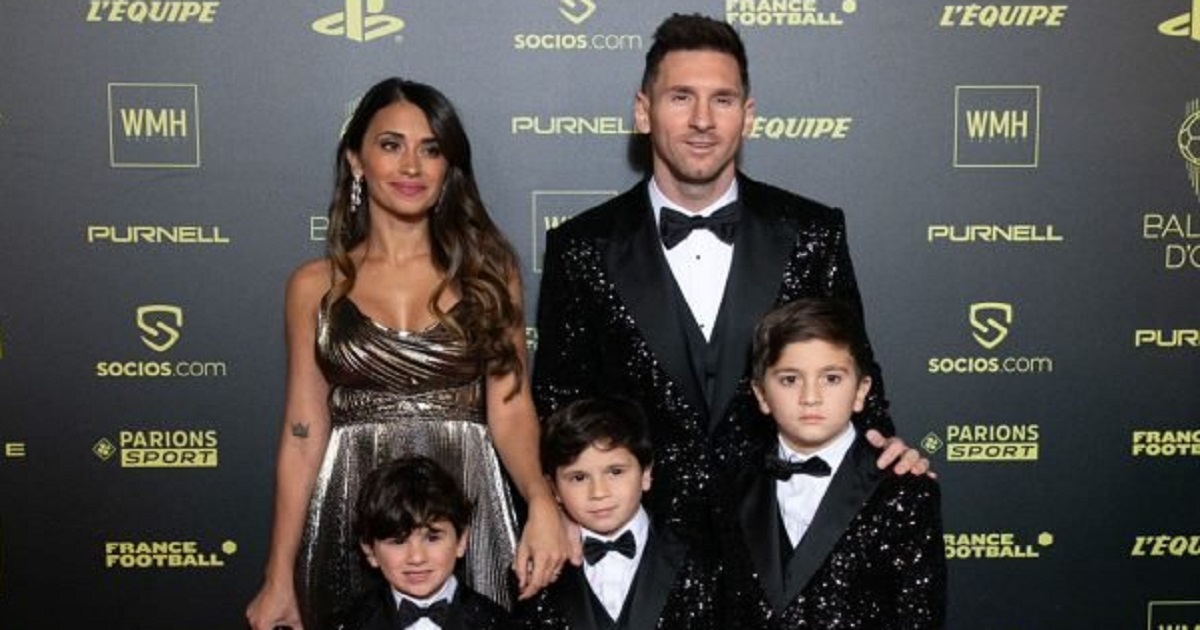 contioutra.com - Messi não admitiu que tirassem sua esposa das fotos após ganhar o Bola de Ouro