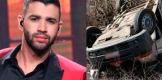 Equipe de Gusttavo Lima sofre acidente de van após show