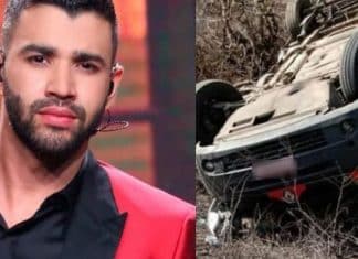 Equipe de Gusttavo Lima sofre acidente de van após show