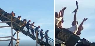 VÍDEO: Trava de montanha-russa solta com brinquedo em movimento no Hopi Hari