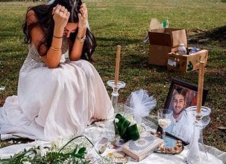 Noiva visita namorado no cemitério após perdê-lo 2 semanas antes do casamento