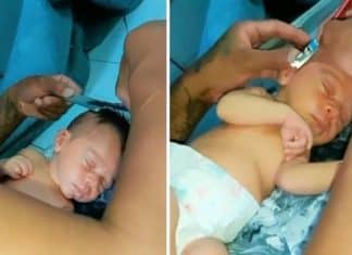 Pai cria polêmica ao cortar cabelo do filho recém-nascido na navalha (VÍDEO)