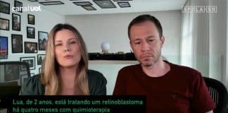 Tiago Leifert e sua esposa, Daiana, revelam câncer raro em sua filha de 1 ano.