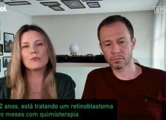 Tiago Leifert e sua esposa, Daiana, revelam câncer raro em sua filha de 1 ano.