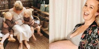 Grávida chama atenção nas redes sociais ao exibir sua barriga de trigêmeos