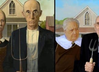 Vovôs e vovós de asilo posam para calendário recriando obras de arte históricas