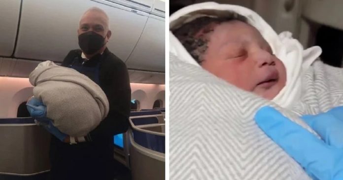 Mãe deu à luz em um voo de 11 horas através do Atlântico com ajuda da tripulação