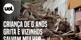 ‘Minha avó tá aqui’, criança de 6 anos grita e vizinhos salvam mulher soterrada (vídeo)