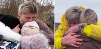 Pai entrega seus dois filhos a uma estranha para que deixem a Ucrânia em segurança