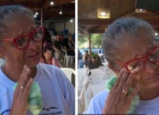 Em entrevista, idosa diz não ter o que comer e não segura as lágrimas