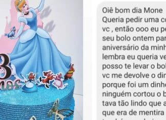 Mulher não corta bolo em aniversário e pede dinheiro de volta: “Fotos ficaram lindas”