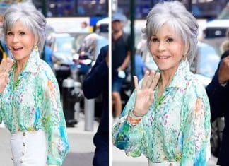 Elegância e cabelos grisalhos: A ótima aparência de Jane Fonda aos 84 anos.